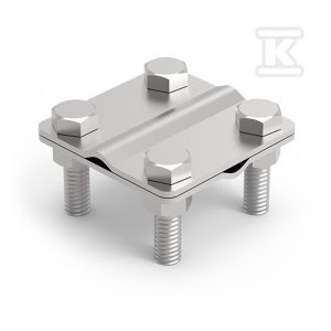 Złącze krzyżowe Ni V4A 4-otworowe 8/30 90100255 Złącze krzyżowe Ni V4A 4-otworowe 8/30 90100255