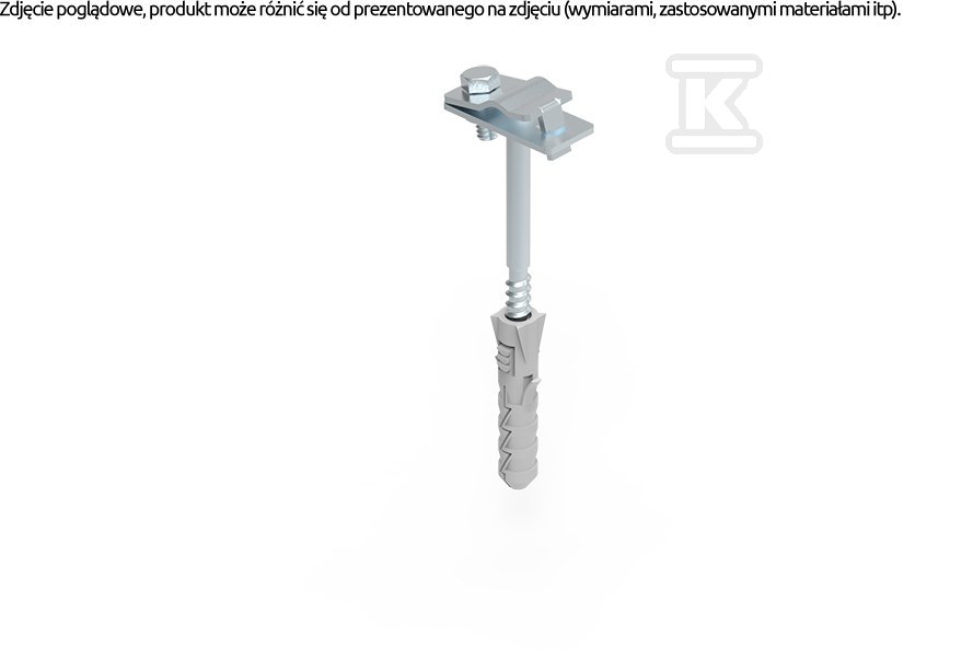 Uchwyt do drutu OC z kołkiem L-100 91210101 - obrazek 1