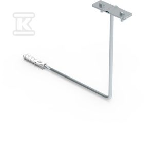 Uchwyt z kołkiem fi 12 L-250 kątowy OC 12.4/K OC Uchwyt z kołkiem fi 12 L-250 kątowy OC 12.4/K OC