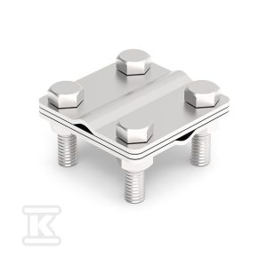 Złącze uniwersalne odgałęźne Ni V4A 3-elementowe 57×57 2xFI8 91401155 Złącze uniwersalne odgałęźne Ni V4A 3-elementowe 57×57 2xFI8 91401155