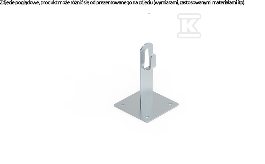 Uchwyt dachowy OG z płytką /100 91500402 - obrazek 1