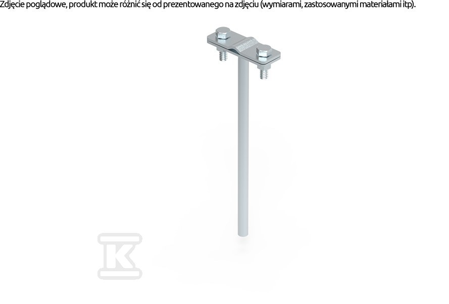 Uchwyt dystansowy wbijany C=160mm OC 92400101 - obrazek 1
