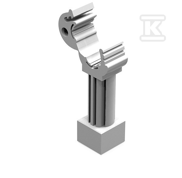 Uchwyt plastikowy do drutu FI 6,8 RAL7035 95904208 - obrazek 1