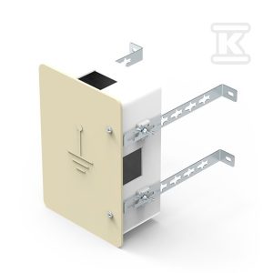Skrzynka do złącz odgromowego kremowa 68.4/regulowana głębokość 96803408 Skrzynka do złącz odgromowego kremowa 68.4/regulowana głębokość 96803408
