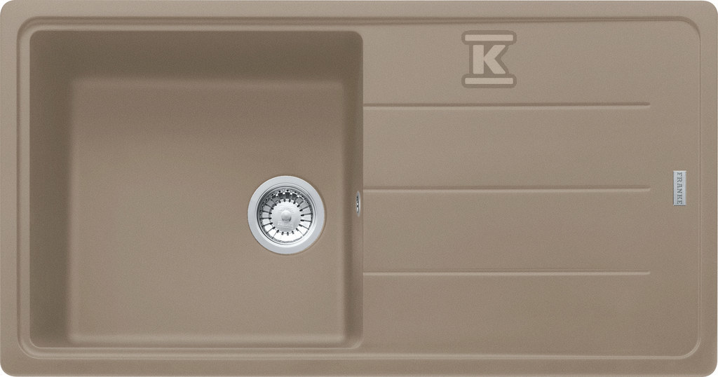 Zlewozmywak wbudowywany Fragranit+ Basis BFG 611-97 Cappuccino 114.0676.287 - obrazek 1