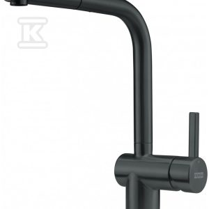 Bateria zlewozmywakowa Atlas Neo pull-out Czarna stal szlachetna 115.0550.427