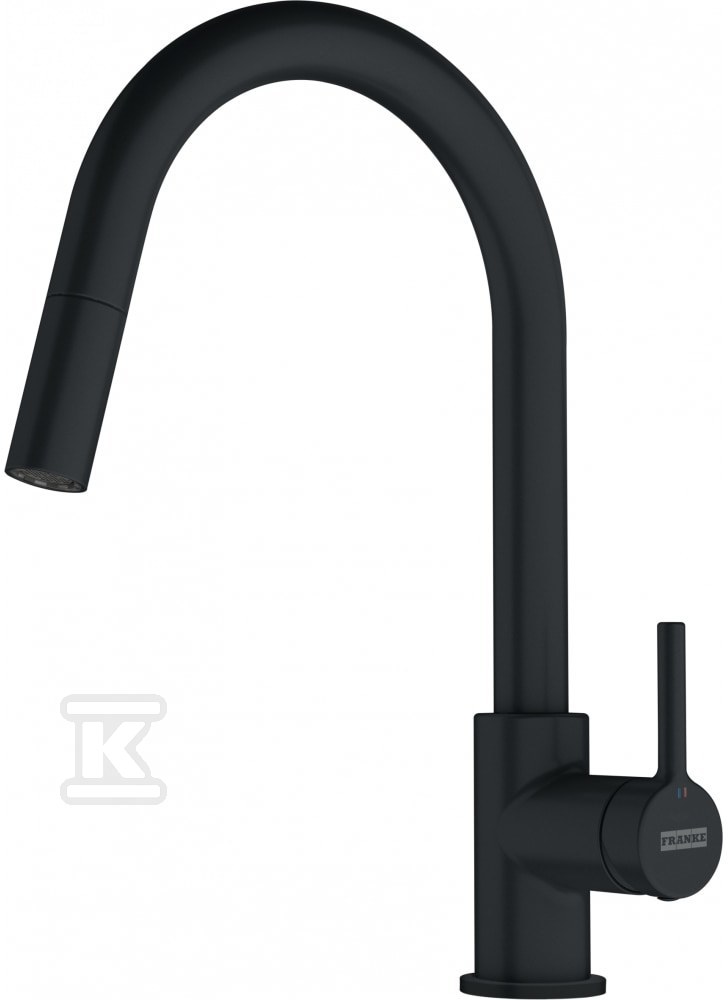 Bateria zlewozmywakowa Lina J pull-out Czarny mat 115.0626.053 - obrazek 1