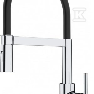 Bateria zlewozmywakowa Lina semi-pro Chrom/czarny 115.0626.085 Bateria zlewozmywakowa Lina semi-pro Chrom/czarny 115.0626.085
