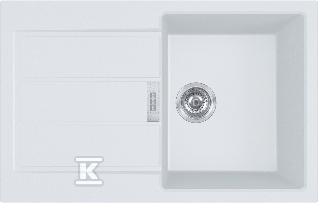Zlewozmywak wbudowywany Tectonite® Sirius S2D 611-78 Biały Polarny 143.0612.628 - obrazek 1