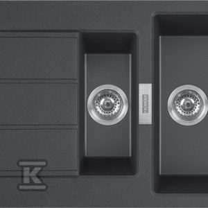 Zlewozmywak wbudowywany Tectonite® Sirius S2D 651-100 Kamienny Szary 143.0618.681 Zlewozmywak wbudowywany Tectonite® Sirius S2D 651-100 Kamienny Szary 143.0618.681