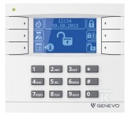 Manipulator graficzny LCD „GENEVO” PRIMA LCD WH-BL do centrali PRiMA 16 biała obudowa, niebieski wyświetlacz C63C232
