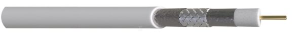 Kabel koncentryczny RG6 tc 690CU, żyła 1.13, Trishield, (305m) 2933