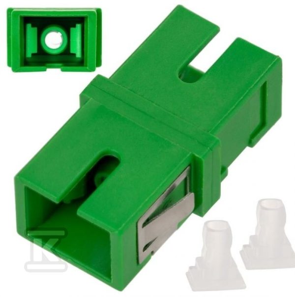 Adapter światłowodowy SC/APC, SM Simplex, bez kołnierza 27192