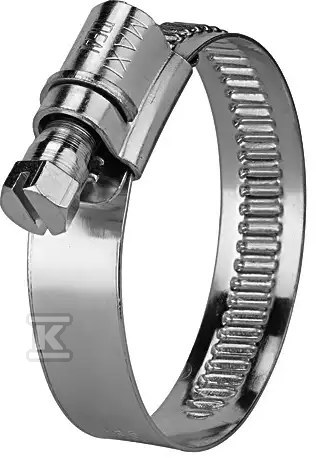 Opaska zaciskowa ślimakowa skręcana 90-120 mm, szerokość 20 mm, stal W1 159 C - obrazek 1