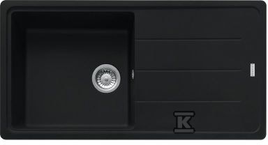 Zlewozmywak wbudowywany Fragranit+ Basis BFG 611-97 Czarny mat 114.0676.291 - obrazek 1