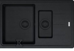 Zlewozmywak wbudowywany Fragranit+ Basis BFG 651-78 Czarny mat / Czarny odpływ 114.0693.555 Zlewozmywak wbudowywany Fragranit+ Basis BFG 651-78 Czarny mat / Czarny odpływ 114.0693.555