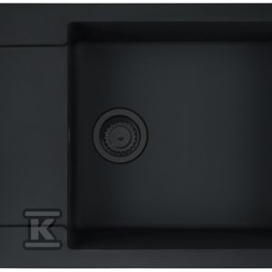 Zlewozmywak wbudowywany Fragranit+ Maris MRG 611-78 XL Czarny mat / Czarny odpływ 114.0693.520
