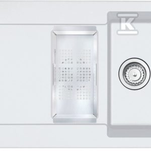 Zlewozmywak wbudowywany Fragranit+ Maris MRG 651-97 Biały Polarny 114.0675.996