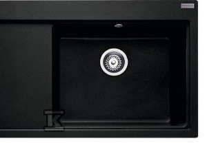 Zlewozmywak wbudowywany Fragranit+ Mythos MTG 611-100 ociekacz z lewej strony Onyx 114.0675.940