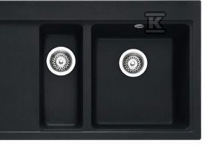 Zlewozmywak wbudowywany Fragranit+ Mythos MTG 651-100 ociekacz z lewej strony Onyx 114.0675.936