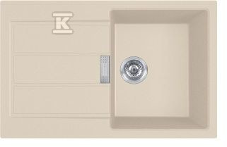Zlewozmywak wbudowywany Tectonite® Sirius S2D 611-78 Beżowy 143.0676.419 - obrazek 1