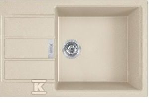 Zlewozmywak wbudowywany Tectonite® Sirius S2D 611-78 XL Beżowy 143.0676.418 Zlewozmywak wbudowywany Tectonite® Sirius S2D 611-78 XL Beżowy 143.0676.418