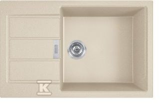 Zlewozmywak wbudowywany Tectonite® Sirius S2D 611-78 XL Beżowy 143.0676.418 - obrazek 1