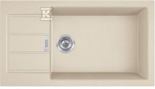 Zlewozmywak wbudowywany Tectonite® Sirius S2D Slim 611-78 XL Beżowy 143.0671.691 - obrazek 1