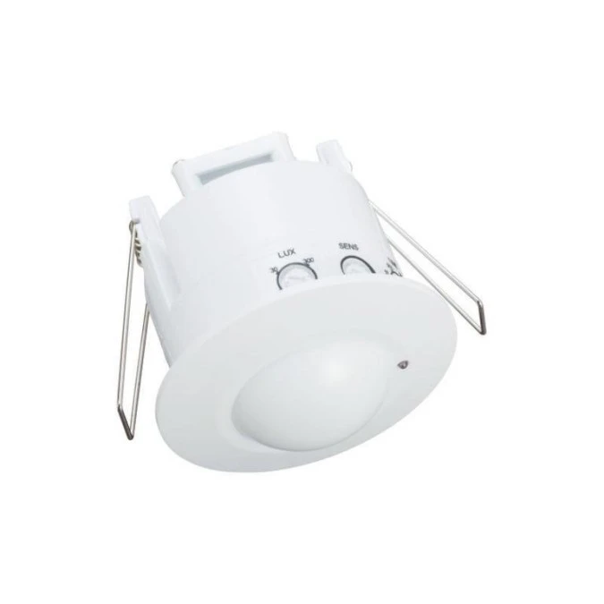 Mikrofalowy czujnik ruchu podtynkowy IP20 360 st. 600W zasięg 8m biały CM‑3B