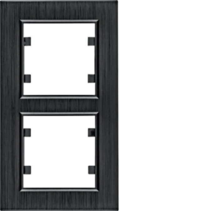 Lumina passion Ramka 2‑krotna pionowa aluminium czarne WL9123 - obrazek 1