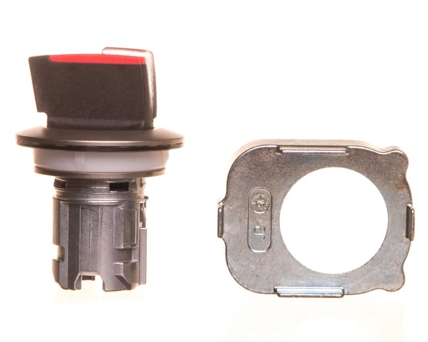Napęd przełącznika 3 położeniowy I‑O‑II 30mm czerwony podświetlany z samopowrotu metal mat IP69k Sirius ACT 3SU1062‑2DM20‑0AA0 - obrazek 2