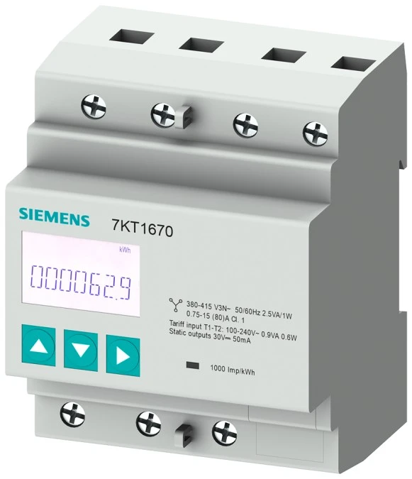Miernik parametrów sieci PAC1600 3 Fazowy 80A licznik energii kl.0,5 MODBUS RTU/ASCII RS485 DIN 7KT1665