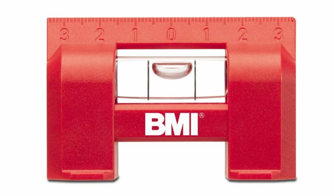 Magnetyczna mini‑poziomica instalacyjna BMI E‑LEVEL magnet dla elektryków i instalatorów - obrazek 1
