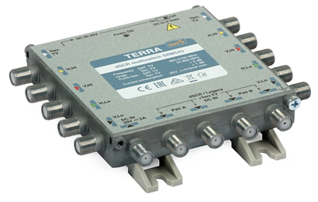Multiswitch przelotowy SRM‑543 Terra z AGC ‑ klasa A z aktywnym torem TV system Digital SCR/Unicable - obrazek 1