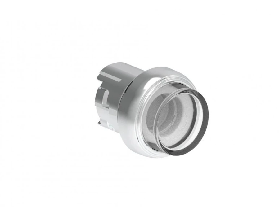 Metalowy przycisk podświetlany fi22mm dwustanowy wystający Przezroczysty LPSQL207 - obrazek 1