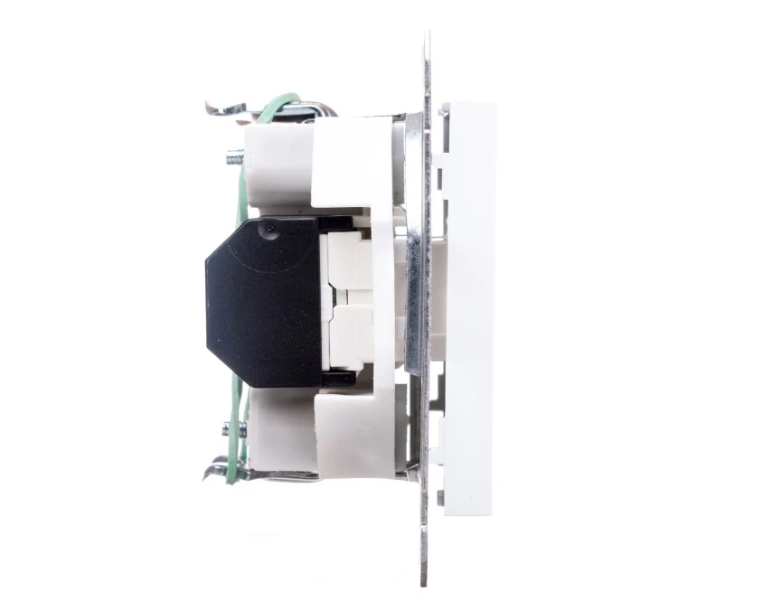 Lumina Gniazdo komputerowe podwójne RJ45 Cat.5e UTP białe WL2120 - obrazek 2