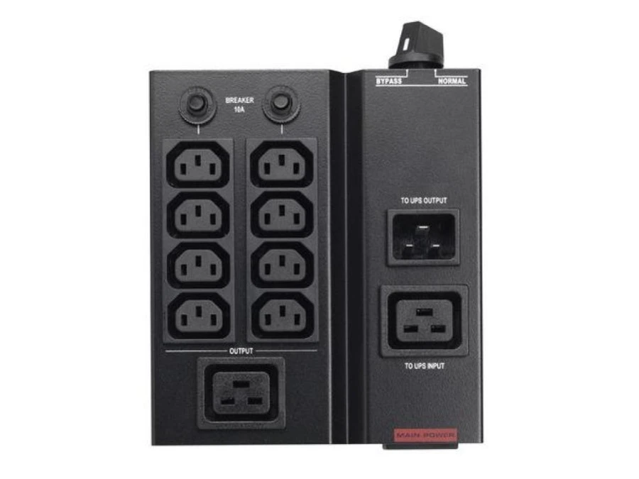 MAINTENANCE BYPASS SWITCH DLA UPS POWERWALKER DO 1‑3KVA 8 X IEC C13 1X IEC C19 - obrazek 2