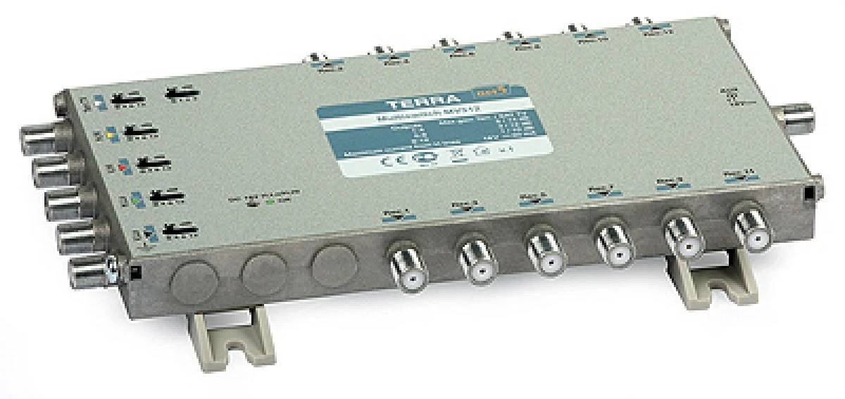 Multiswitch MV‑512 Terra klasa A, 5‑wejściowy 12‑wyjściowy z regulacją wzmocnienia IF - obrazek 1