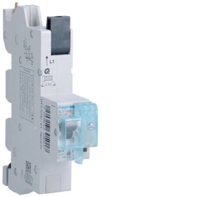 MCB SLS Wyłącznik nadprądowy selektywny 1P, Cs, 20 A, szyny Cu 40‑12x5/10mm HTS120C /3szt./ - obrazek 1