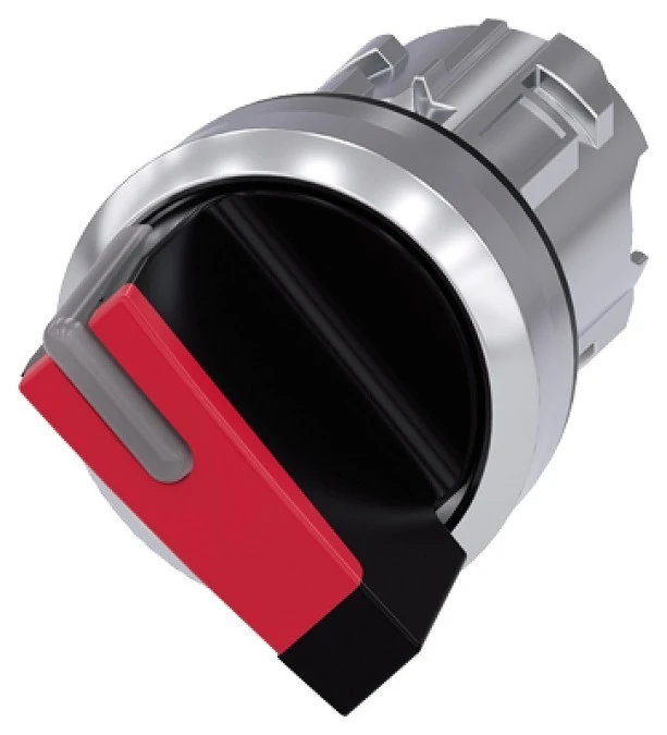 Napęd przełącznika 2 położeniowy O‑I 22mm czerwony z podświetleniem z samopowrotem metal mat IP69k Sirius ACT 3SU1052‑2BC20‑0A - obrazek 3