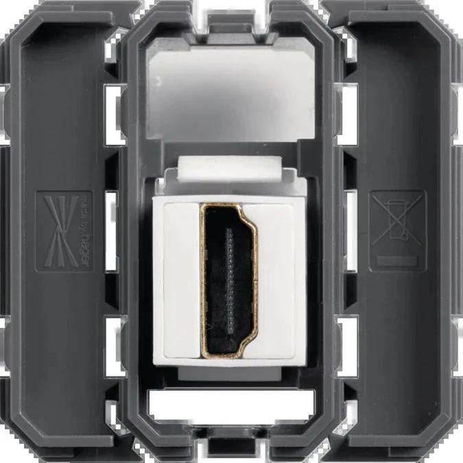 Lumina/Gallery gniazdo HDMI przelotowe mechanizm 2M/1M WXF633 - obrazek 1