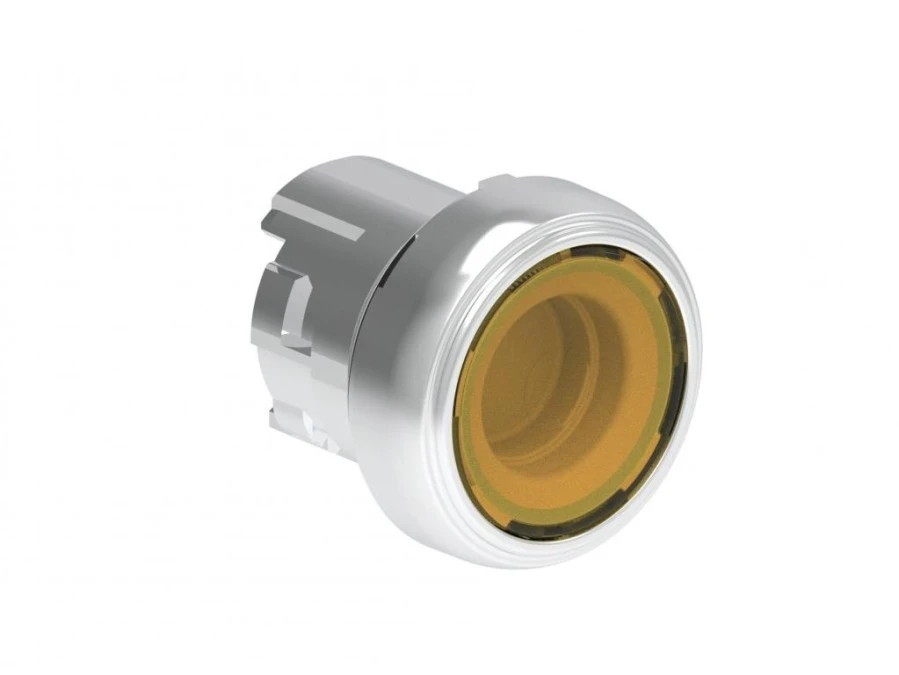 Metalowy przycisk podświetlany fi22mm samoczynny powrót kryty Żółty LPSBL105 - obrazek 1