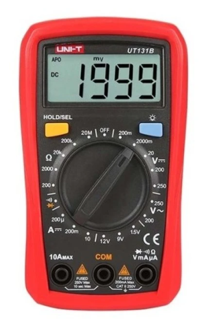 Multimetr cyfrowy uniwersalny 250V AC/DC 10A DC test ciągłości test diod UT‑131B 20379 - obrazek 1