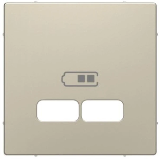 Merten Płytka centralna gniazda ładowarki USB, piasek sah. MTN4367‑6033 - obrazek 1