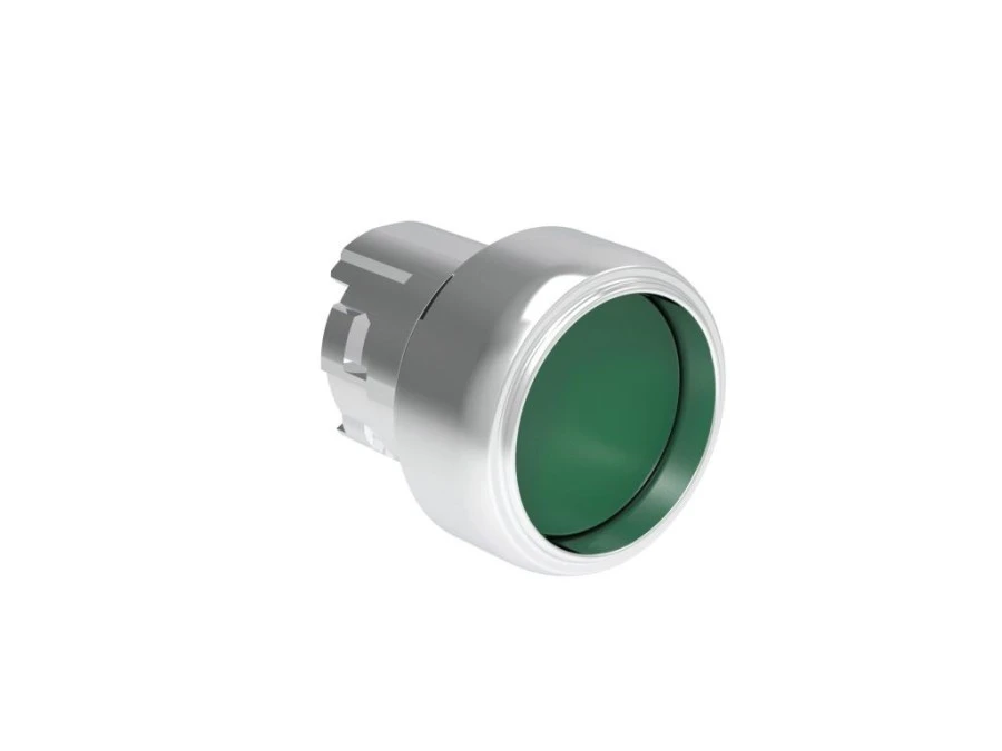 Metalowy przycisk fi22mm osłonięty samoczynny powrót Zielony LPSB303 - obrazek 1