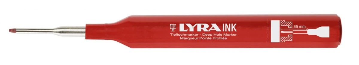LYRA Marker do głębokich otworów ‑ Czerwony / L4480017 - obrazek 3