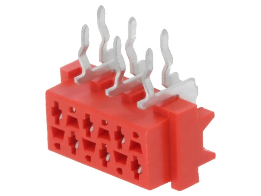 Micro‑MaTch gniazdo żeńskie 6‑PIN THT na PCB Układ 2x3 7‑215460‑6 - obrazek 1