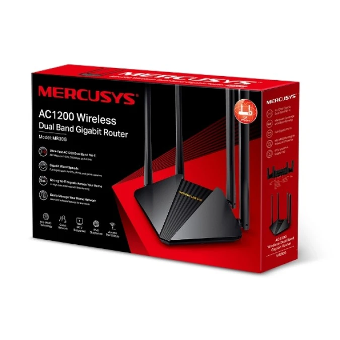 MERCUSYS MR30G AC1200 DUAL BAND WIRELESS ROUTER - obrazek 3