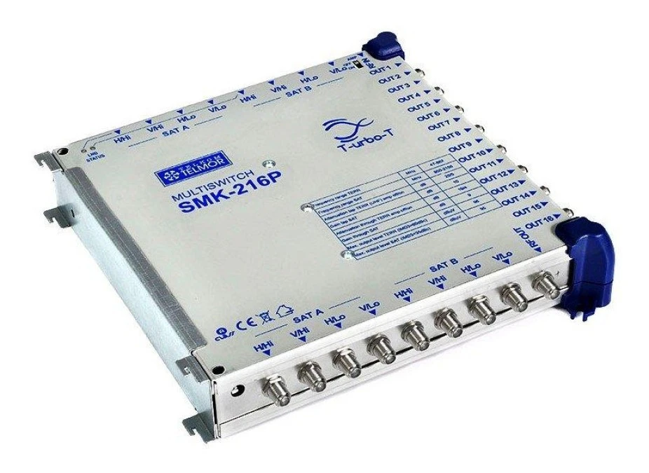 Multiswitch pasywny kaskadowy 9/16 Telkom‑Telmor T‑urbo‑T SMK‑216P - obrazek 1