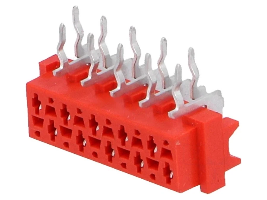 Micro‑MaTch gniazdo żeńskie 10‑PIN THT na PCB Układ 2x5 AMP‑8‑215460‑0 - obrazek 1